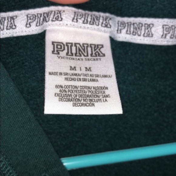 victoria’s secret PINK half zip green hoodie - Picture 4 of 4